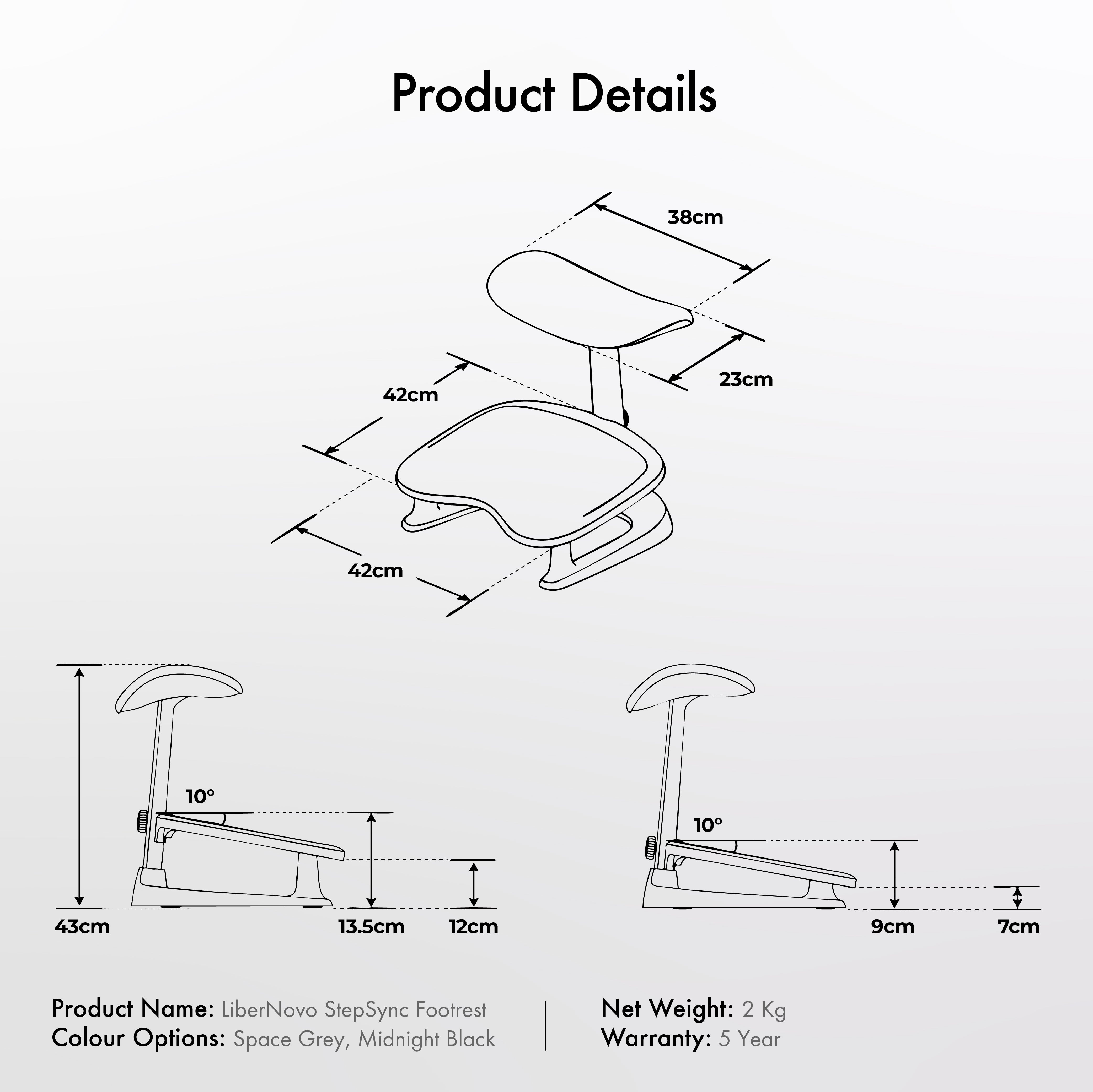 LiberNovo StepSync Footrest – LiberNovo Singapore