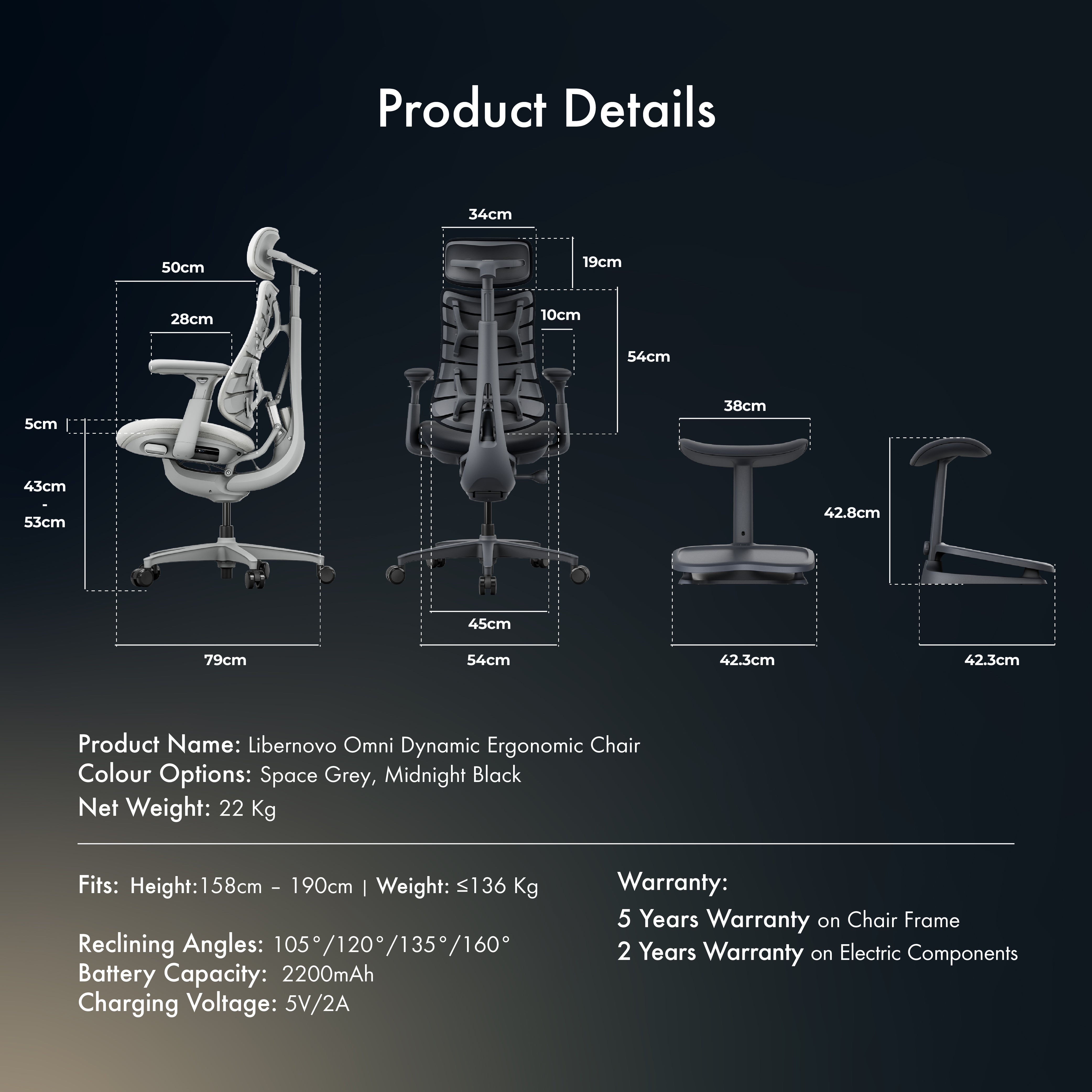 [Pre-Order, ETA: Late Jan] LiberNovo Omni Dynamic Ergonomic Chair