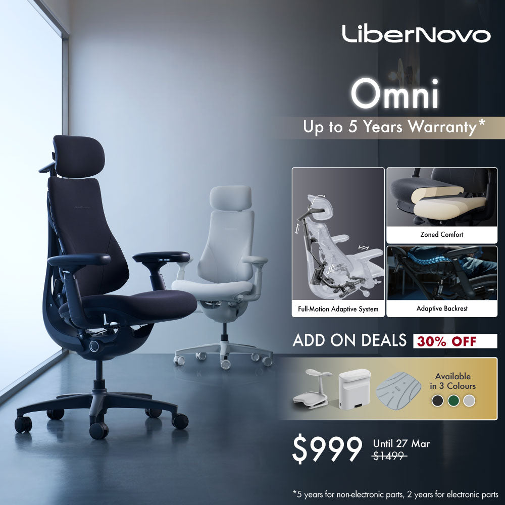 [Pre-Order, ETA: Mid April] LiberNovo Omni Dynamic Ergonomic Chair
